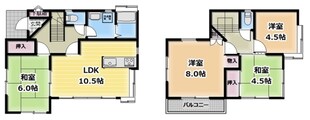 松ヶ崎戸建の物件間取画像